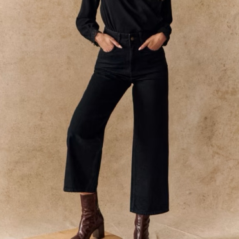 Sézane Le Crop Denim